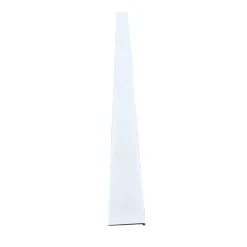 Lot de 6 Surplinthes MDF Revêtues Blanc, L.2.40 m x H.9.8 cm, Ep.22 mm-Wood&Sens New