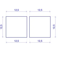 Forestea Lot de 14 tasseaux hêtre rabotés 2400 x 13 x 13 mm