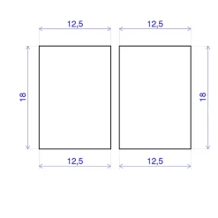 Forestea Lot de 14 tasseaux hêtre rabotés 2400 x 13 x 18 mm