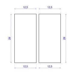 Lot de 10 tasseaux hêtre rabotés 2400 x 13 x 28 mm-Forestea