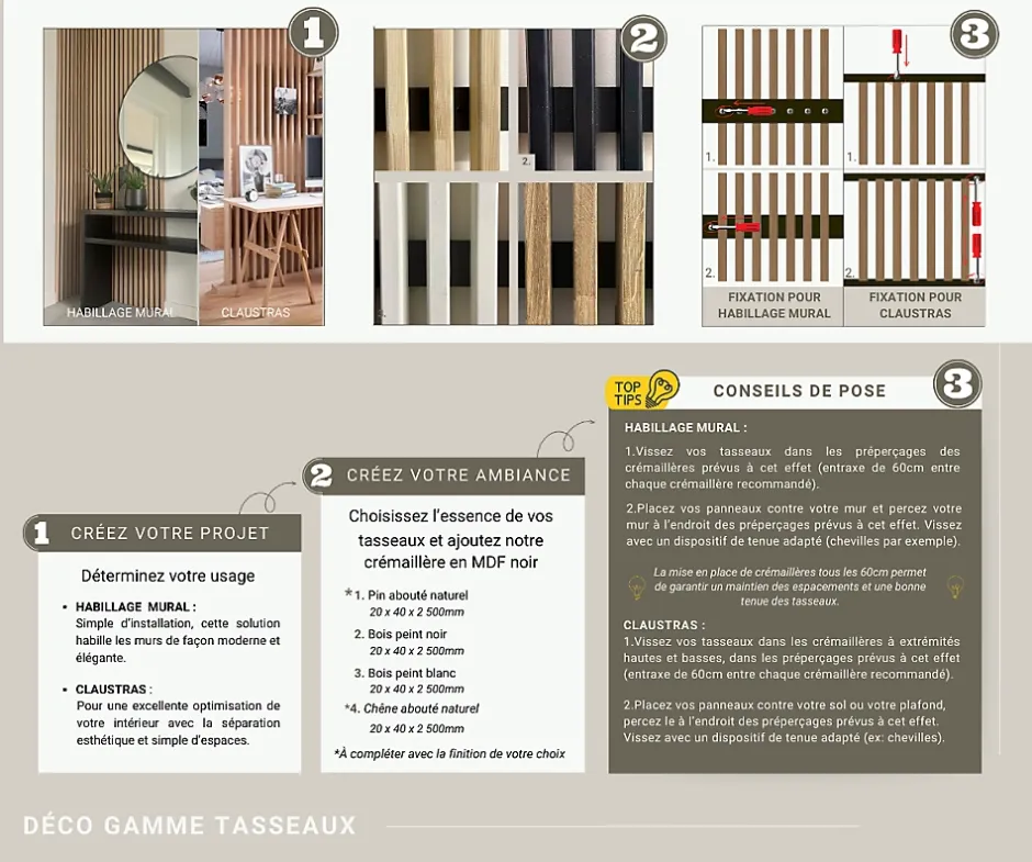 Lot de 15 Tasseaux Pin Abouté Sans Nœuds, L.250 cm x l.2 cm, Ep.4 cm-Wood&Sens Discount