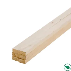 Lot de 6 tasseaux sapin rabotés 2400 x 34 x 18 mm-Forestea Sale