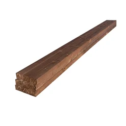 Lot de 9 Tasseaux Sapin Traité marron, L.2,40 m x l.5,75 cm x Ep.35 mm-Wood&Sens New