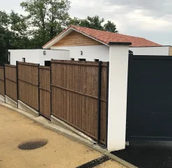 Wood&Sens Lot de 4 Tasseaux Sapin Traité marron, L.2,40 m x l.2,75 cm x Ep.27,5 mm