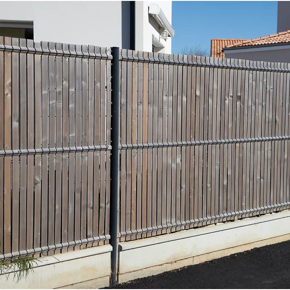 Wood&Sens Lot de 4 Tasseaux Sapin Traité marron, L.2,40 m x l.2,75 cm x Ep.27,5 mm