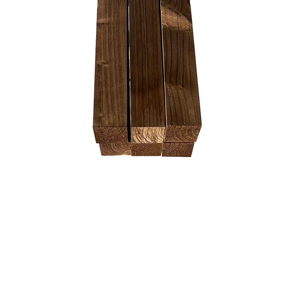 Lot de 6 Tasseaux Sapin Traité marron, L.2,40 m x l.4,35 cm x Ep.43,5 mm-Wood&Sens Clearance