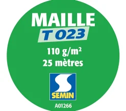 Semin Lot de 5 toiles de verre - motif maille - rouleau 25 x 1 m