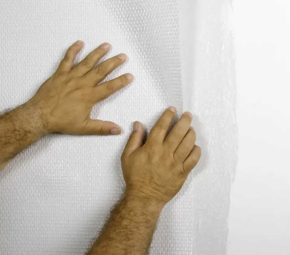 Lot de 2 toiles de verre - motif maille - rouleau 50 x 1 m-Semin Discount