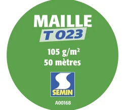 Semin Lot de 5 toiles de verre - motif maille - rouleau 50 x 1 m