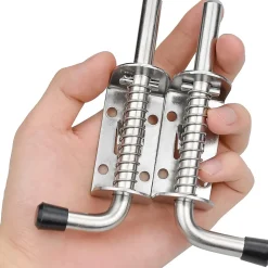 Lot de 2 verrous de porte de garage à pêne dormant en acier à ressort, loquets et boulons de 127 mm-Deko Hot