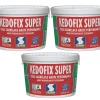 Semin Lot de3 colles pour Carrelage Haute Performance Kedofix , Prêt à l'emploi, Intérieur/extérieur, seau de 5 kg