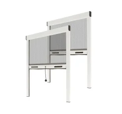 Lot Stores Moustiquaire ALU recoupable - x2 - L150 x H230cm - Blanc-Avosdim Hot