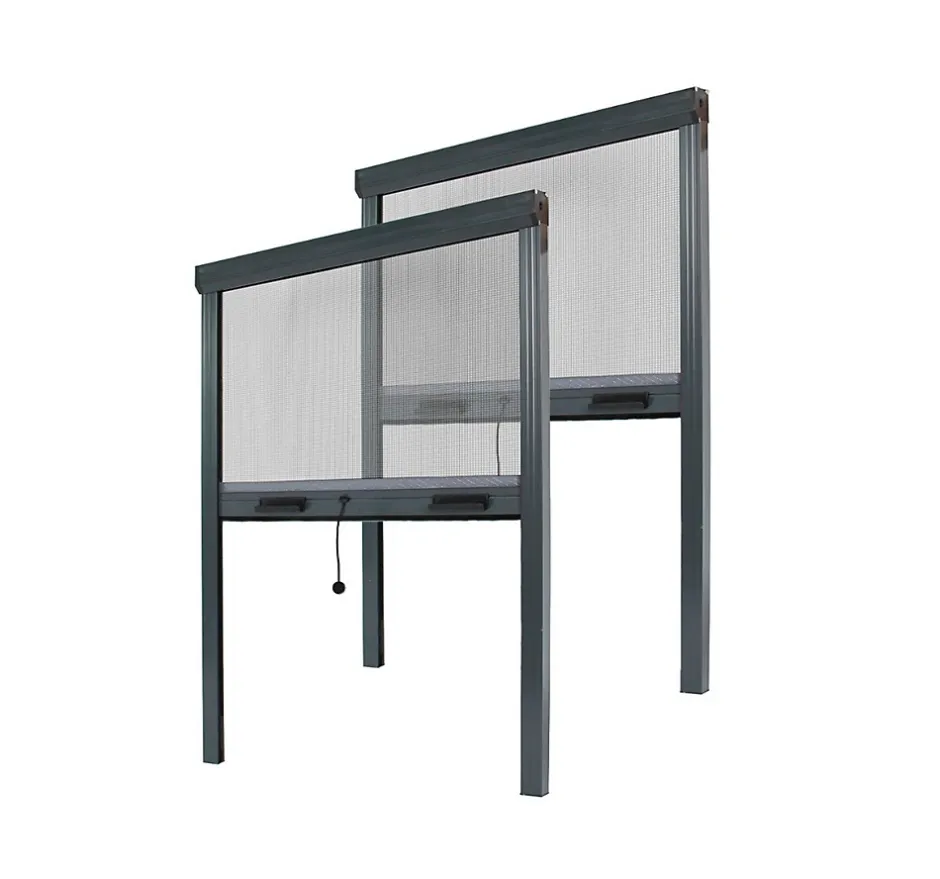 Lot Stores Moustiquaire ALU recoupable - x2 - L100 x H130cm - Gris Anthracite-Avosdim Sale