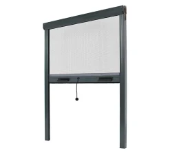 Avosdim Lot Stores Moustiquaire ALU recoupable - x2 - L150 x H160cm - Gris Anthracite