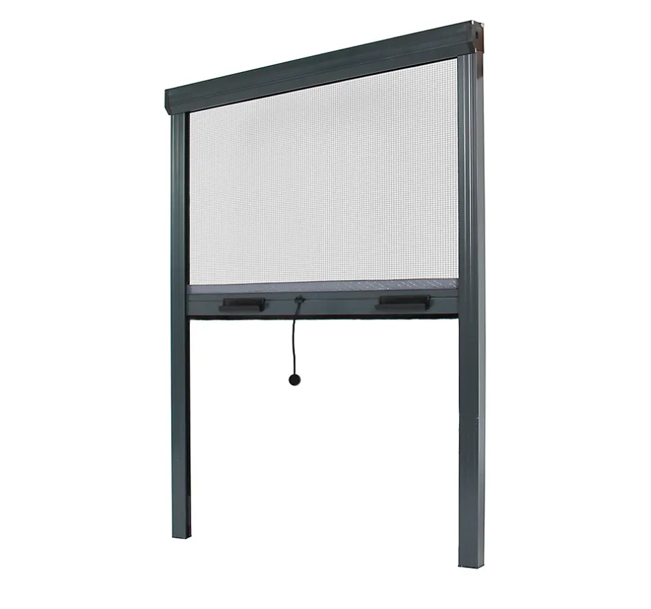 Lot Stores Moustiquaire ALU recoupable - x2 - L125 x H160cm - Gris Anthracite-Avosdim Outlet