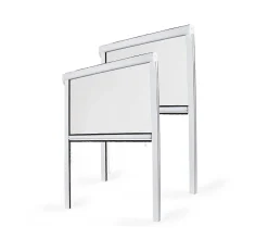 Lot Stores Moustiquaire PVC recoupable - x2 - L80 x H130cm - Blanc-Avosdim