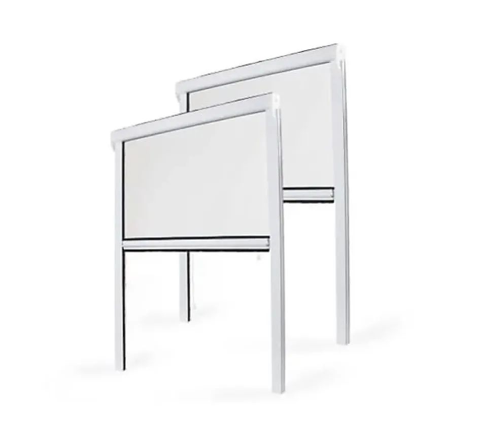 Lot Stores Moustiquaire PVC recoupable - x2 - L150 x H160cm - Blanc-Avosdim Clearance