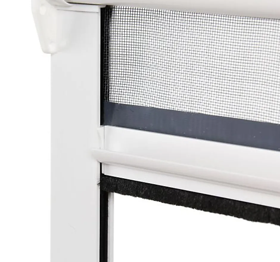 Lot Stores Moustiquaire PVC recoupable - x2 - L150 x H160cm - Blanc-Avosdim Clearance