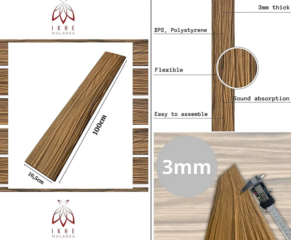 20m² - 120 pièces de panneaux polystyrène, panneaux de plafond, panneaux muraux, décors, imitation pour plafonds - P4-13-Ikhemalarka Discount