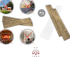 Ikhemalarka 20m² - 120 pièces de panneaux polystyrène, panneaux de plafond, panneaux muraux, décors, imitation pour plafonds - PP-104