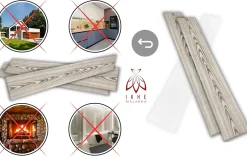 Ikhemalarka 20m² - 120 pièces de panneaux polystyrène, panneaux de plafond, panneaux muraux, décors, imitation pour plafonds - PP-111