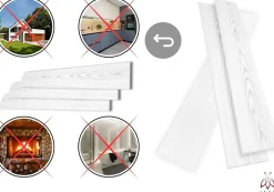 Ikhemalarka 20m² - 120 pièces de panneaux polystyrène, panneaux de plafond, panneaux muraux, décors, imitation pour plafonds - P02