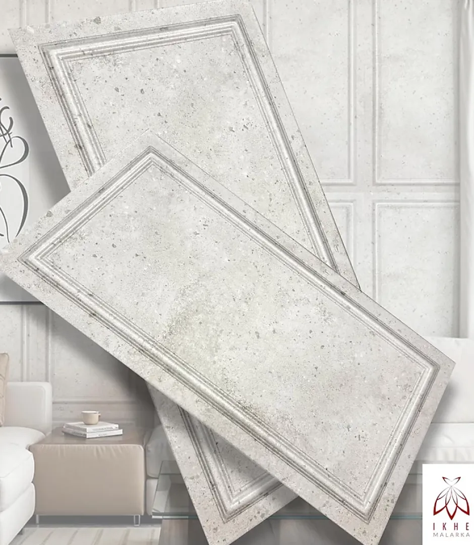 6m2 12 pièces Panneau mural 3D XPS polystyrène 100x50 cm Noir or effet béton, style cadre mural & plafond classique 120XL-Ikhemalarka Online