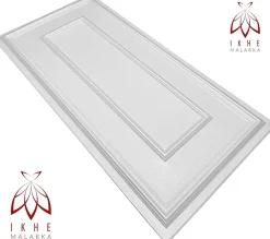 Ikhemalarka 6m2 12 pièces panneaux 3D en polystyrène Styrofoam XPS, panneaux de plafond & muraux 3D, décors, 100x50cm épaisseur 3mm Rahmen Wh