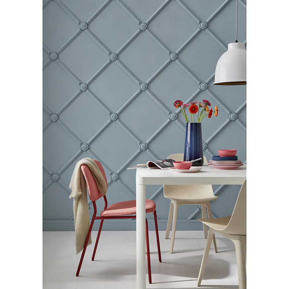 Decoflair M60 Rosace Polyuréthane 21 x 80 x 80 - 2 pièces