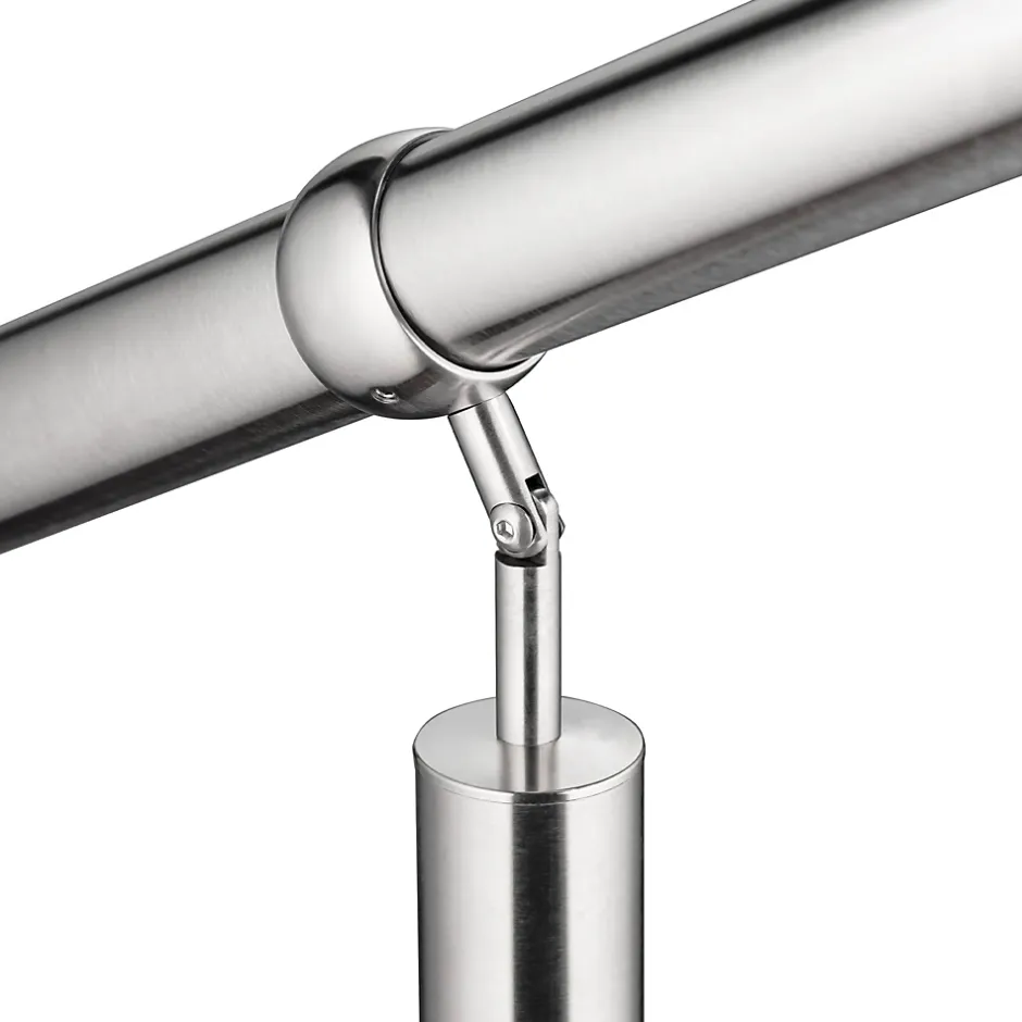 Main courante 1.2 m argent inox 201 fixation sol et mur escaliers intérieur extérieur by Aica-AICA Sanitaire New