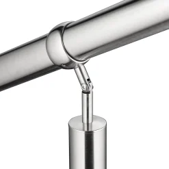 AICA Sanitaire Main courante 1.5 m argent inox 201 fixation sol et mur escaliers intérieur extérieur by Aica