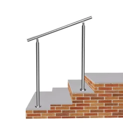 AICA Sanitaire Main courante 1 m argent inox 201 fixation sol mur escaliers rampes intérieur extérieur by Aica