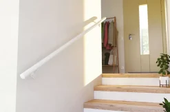 Main courante aluminium blanc ø40 mm 2m-Alumin'home Online