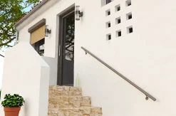 Main courante aluminium taupe ø40 mm 2m-Alumin'home Online