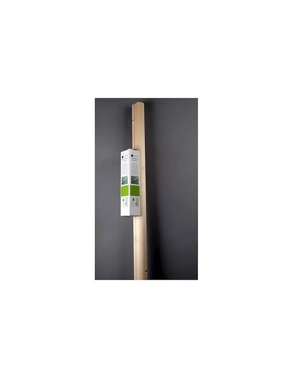 Levigne Main Courante Sapin Diam 50 Mm Avec Supports Kit Complet L 200cm