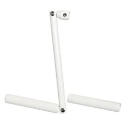 PROTECTA Manivelle en acier blanc ronde