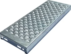Marche d'escaliers tole perforée TOLHUIT 800x240 mm galvanisé à chaud-Meiser Sale