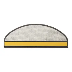 Floordirekt Marchettes d'escalier antidérapantes Sécuriser Vos marches Gris anthracite 23,5 x 65 cm Demi-circulaire