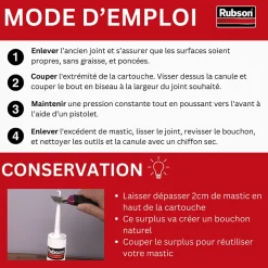 Rubson Mastic pour parquet RAL7016 280ml