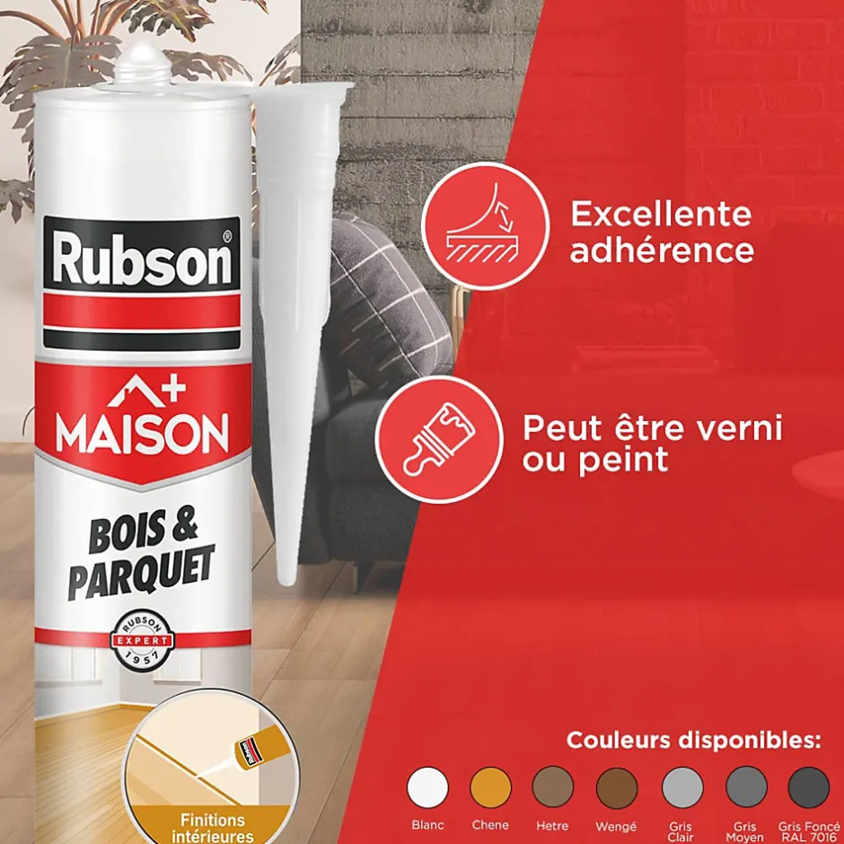 Rubson Mastic pour parquet RAL7016 280ml