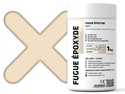Mastic époxy bi-composant pour le remplissage des joints - Beige - 1Kg-Ilcom Best