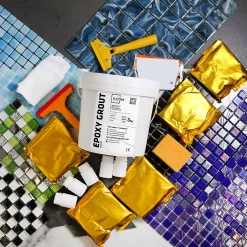 Mastic époxy bi-composant pour le remplissage des joints - Blanc - 3Kg-Ilcom Best