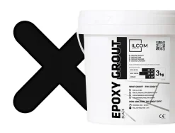 Mastic époxy bi-composant pour le remplissage des joints - Noir - 3Kg-Ilcom Online