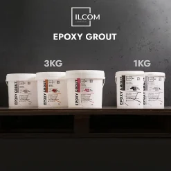 Mastic époxy bi-composant pour le remplissage des joints - Noir - 3Kg-Ilcom Online