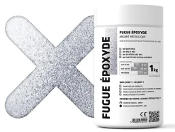 Mastic époxy bi-composant pour le remplissage des joints - Agent métallique - 1Kg-Ilcom Sale