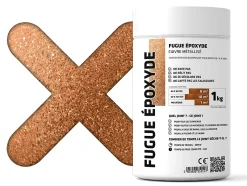 Mastic époxy bi-composant pour le remplissage des joints - Cuivre métallique - 1Kg-Ilcom Best