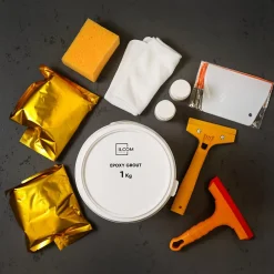 Mastic époxy bi-composant pour le remplissage des joints - Anthracite - 1Kg-Ilcom Best
