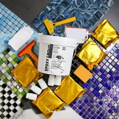 Ilcom Mastic époxy bi-composant pour le remplissage des joints - Anthracite - 3Kg