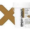 Mastic époxy bi-composant pour le remplissage des joints - Brun clair - 3Kg-Ilcom Discount