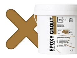 Mastic époxy bi-composant pour le remplissage des joints - Brun clair - 3Kg-Ilcom Discount